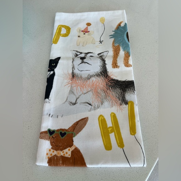 Anthropologie Hip Hip Hooray dish towel - Picture 4 of 5